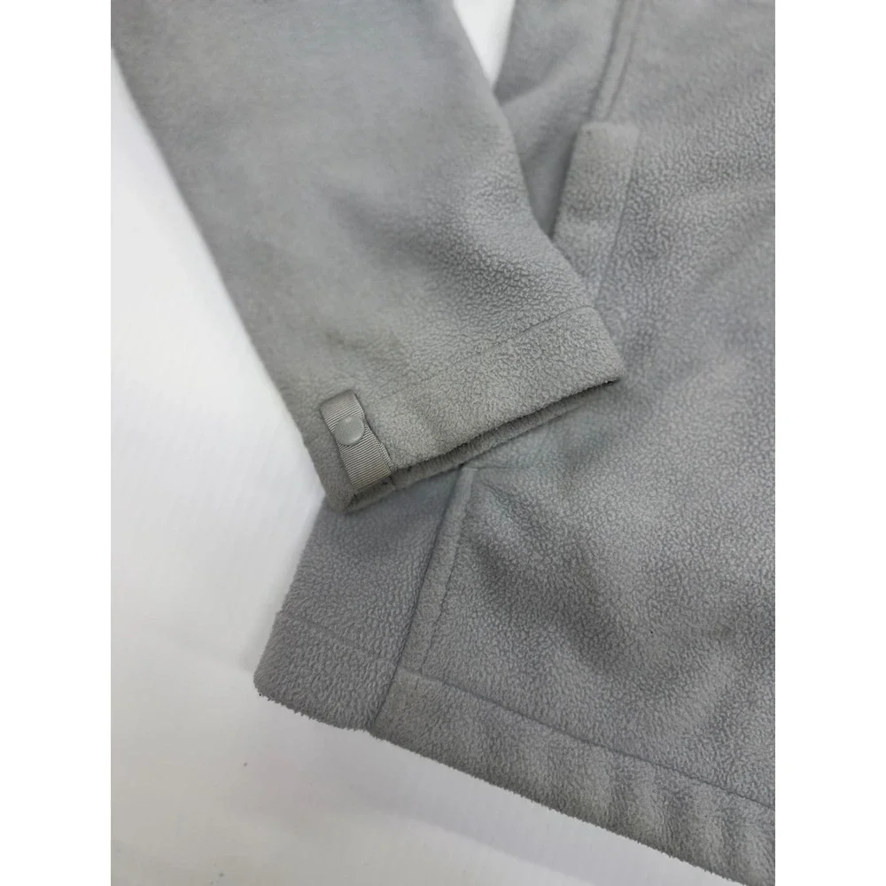 The North Face Fleece Jacket Gray Full Zip Outdoor Hiking Warm Layer Small Men